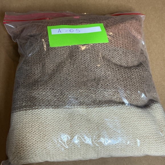 Lilly Pulitzer Elannie Wool Blend Toffee Marled Ombre Stripe Sweater XL - Picture 12 of 12